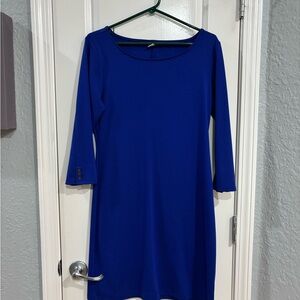Old Navy Scoop Neck Midi Dress in Royal Blue